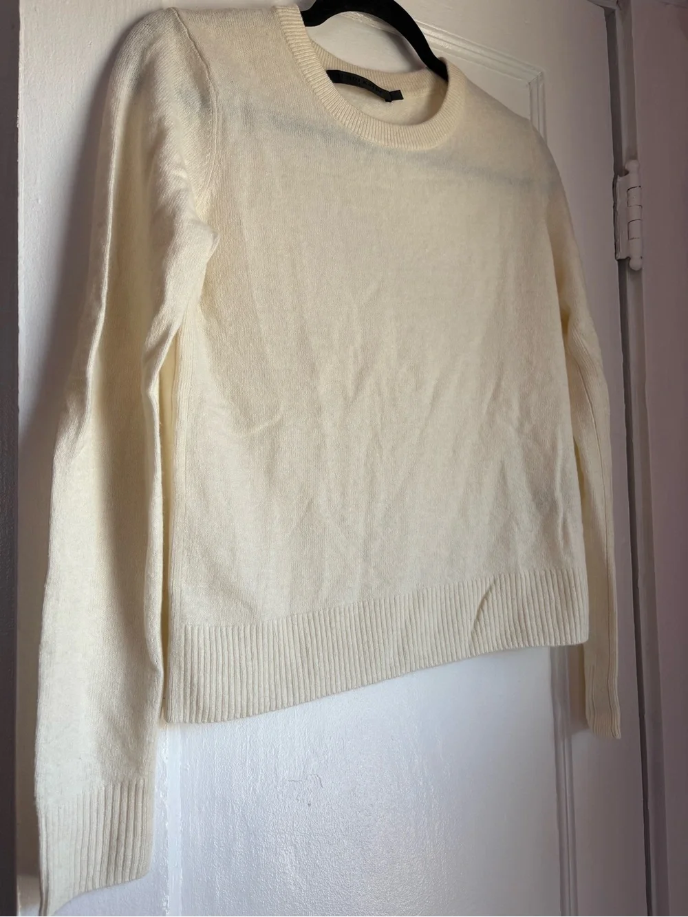 Jenni Kayne Everyday Sweater Natural Oatmeal XS Luxury Minimalist Knit